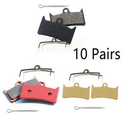 10 Pairs/20 pcs Bicycle Brake Pads MTB Bike Hydraulic Disc Brake Pads Cycling Copper Base Brake Pads Bicycle Accessories