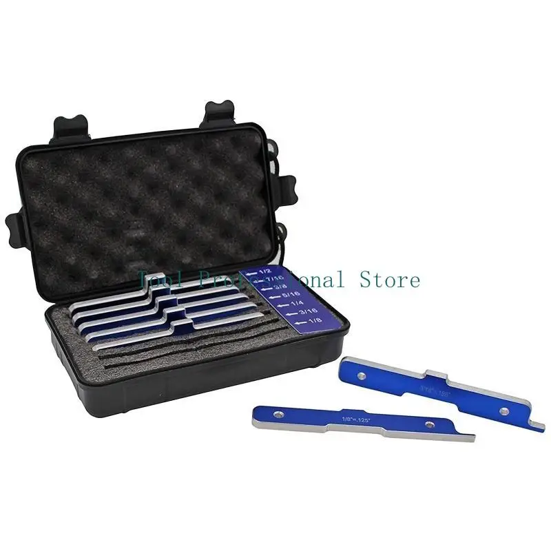 57QF 7 قطع منضدة إعداد قضيب النجارة ضبط الدقة قضيب سبائك الألومنيوم #3