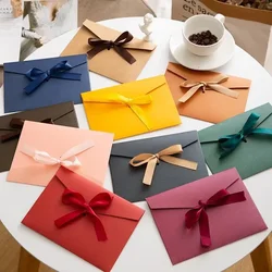 50pcs/lot 175*124mm Retro European Colored Pearlescent Paper Envelope Ribbons for Wedding Invitations High-grade Busines Packing