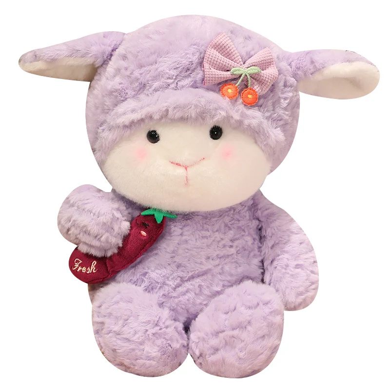 Kawaii Sweet Sheep Cat Plush Toys Cute Stuffed Animals Lamb Baby Accompany Doll Soft Hug Pillow for Girl Kids Christmas Presents