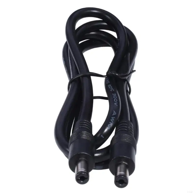 Y4QF 50cm-5m Power Plug Cable Wire 5.5x2.1mm Mal