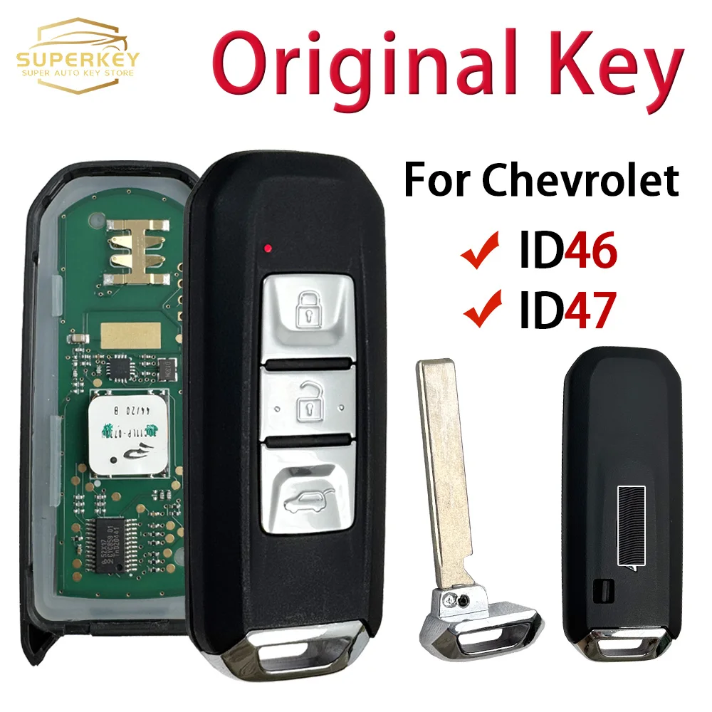Originale Per Chevrolet Captiva Blazer Optra Turbo Hector Divertiti 433 MHz ID46 ID47 Chip Smart Chiave Dell'automobile di Controllo Remoto