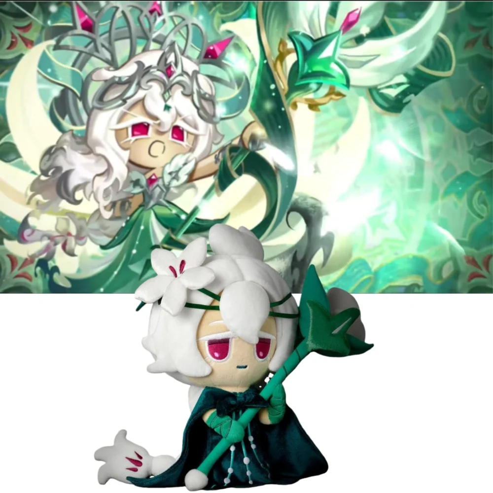 Cookie Run Kingdom White Lily Plush Toy Wind Archer Cookie Shadow Milk Cookie Plush Toy Pure Vanilla Plushie Doll Merch Goods