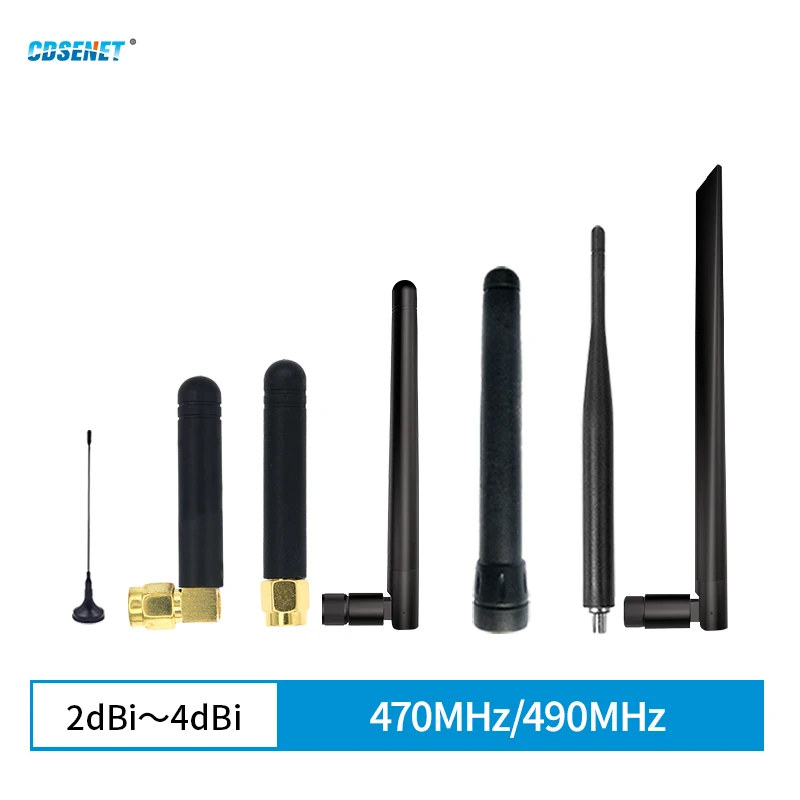 2pcs 470MHz 490MHz Omnidirectional Wifi Antenna CDSENET 2-4dBi SMA J for Hotspot Routers Radio Camera Networking Module Modem