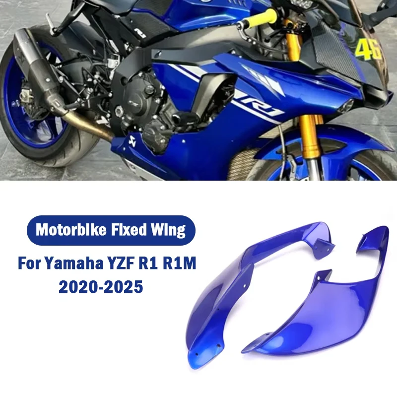 For Yamaha R1 R1M 2020 2021 2022 2023 2024 2025 Motorcycle Spoiler Wing Fixed wing Wing Aerodynamic Winglet Accessorie