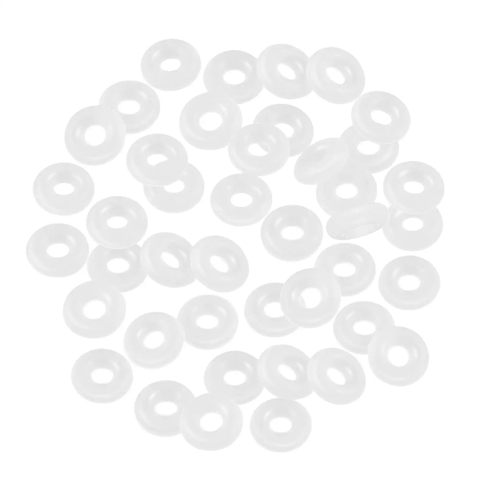 

80 Pieces Anti Slip Silicone Rubber Stoppers Bead Charms Lock Spacer Rings Fit Bracelet Necklace DIY Jewelry Making Toys Safe
