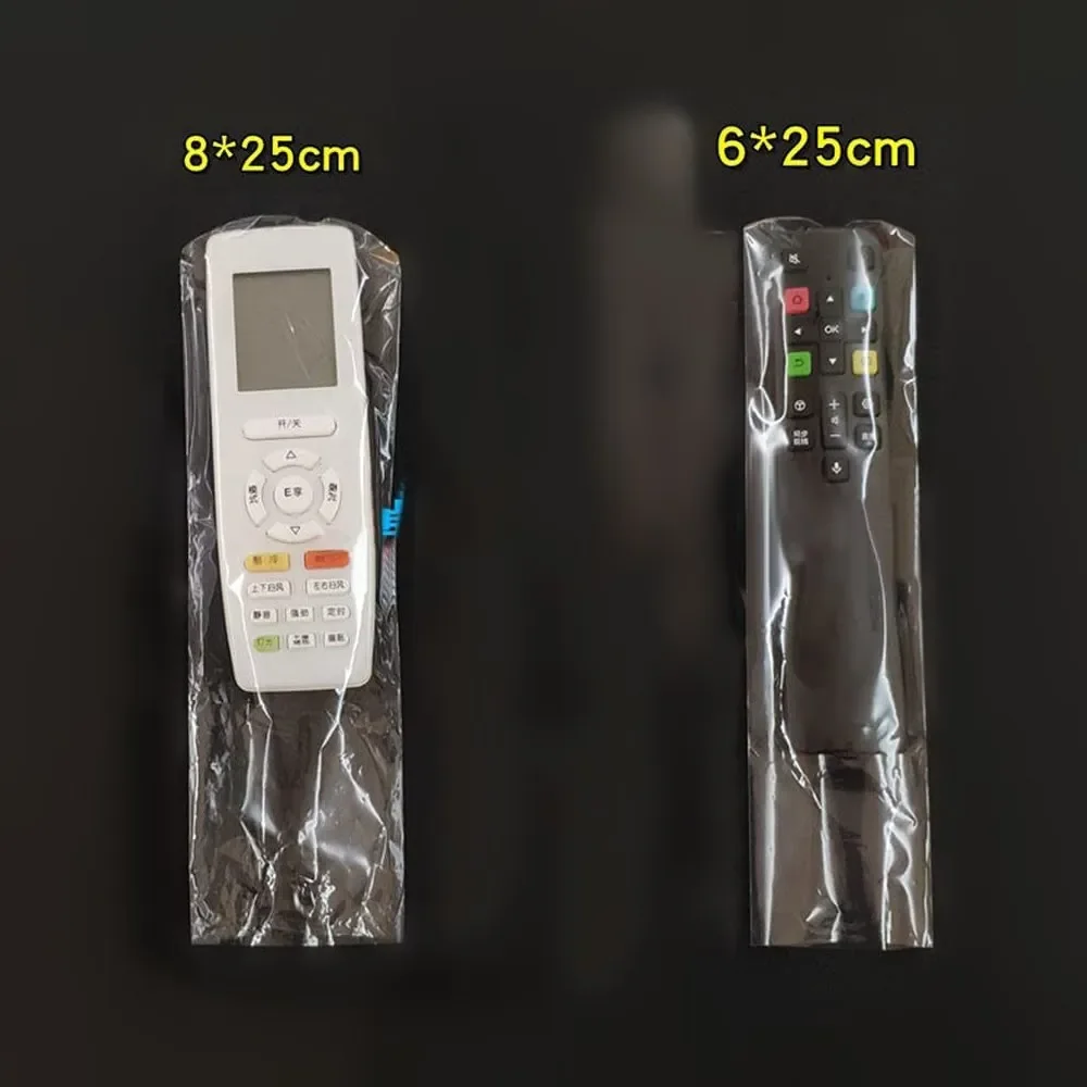 5/10/20PCS Transparent Shrink Film Bag Anti-dust Protective Case Cover For TV Air Conditioner Remote Control Plastic
