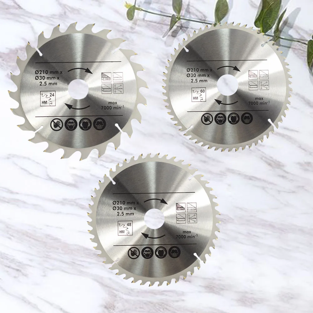 Circular Saw Blade Woodworking Cutting Carving Disc High Hardness Durable Fast Smooth Cuts Steel Aluminium Iron Non Ferrous