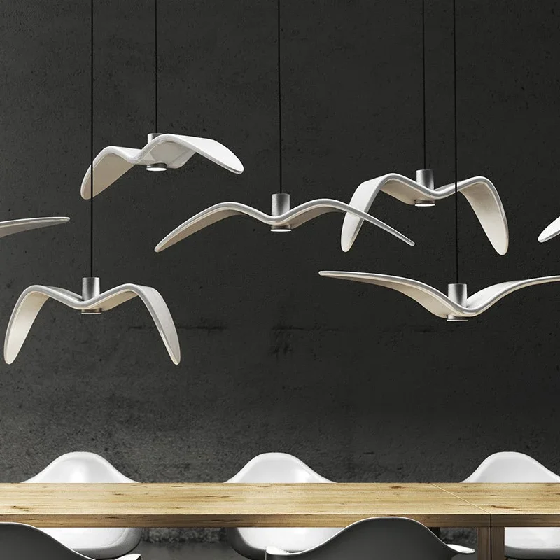 

Modern Pendant Lamp Seagull Design Led Chandeliers Creative for Bar/Kitchen Birds Chandelier Ceiling Luminaire Light Fixture