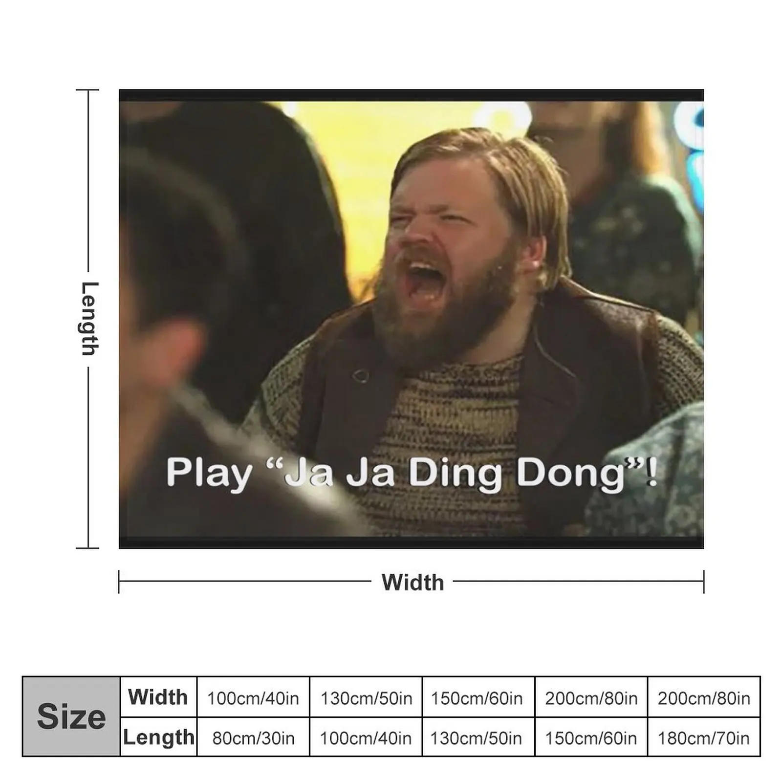 Play Ja Ja Ding Dong! Throw Blanket Thins Winter beds Blankets