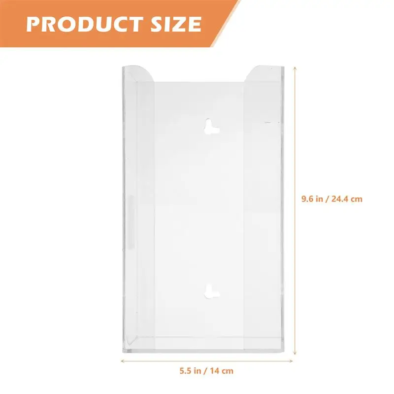 Gloves Box Clear Disposable Gloves Storage Box Wall Mounted Disposable Gloves Dispenser Organizer Case For Home Kitchen Supply