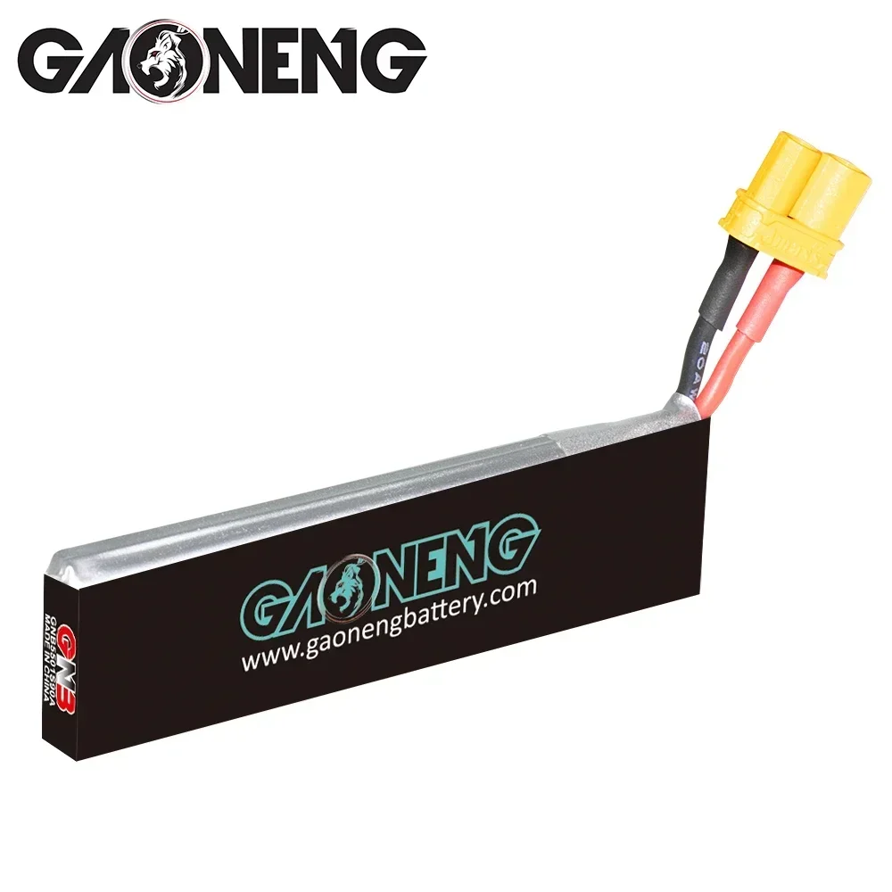 5 sztuk Gaoneng GNB 550mAh 1S 3.7V 90C/180C lekka bateria Lipo z wtyczką XT30 dla EMAX NanoHawk X RC Mini dron FPV