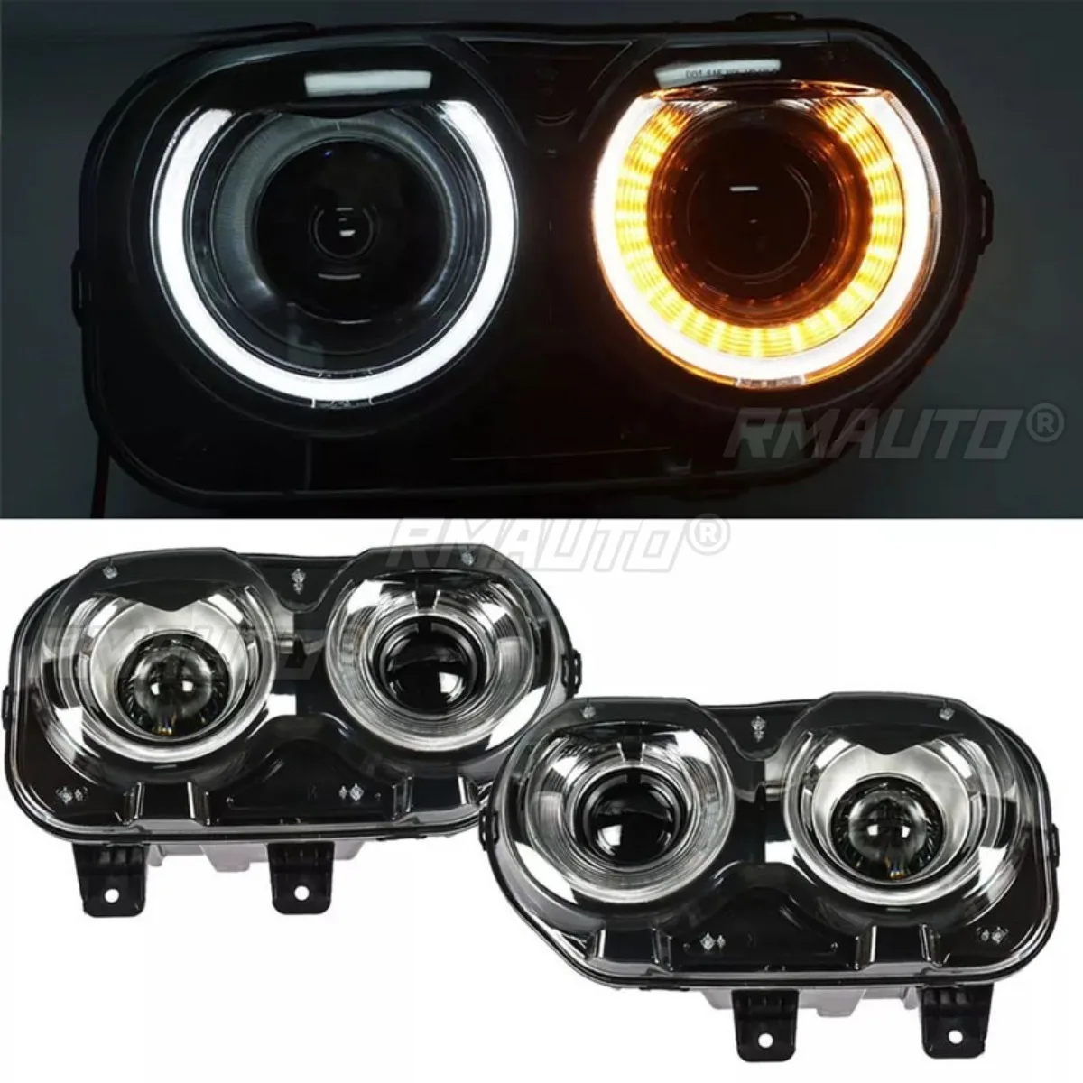 

For Dodge Challenger 2015 -2018 Fog Lamp Daytime Running Light Waterproof Fog Lamp Car Headlight Assembly Modification Part