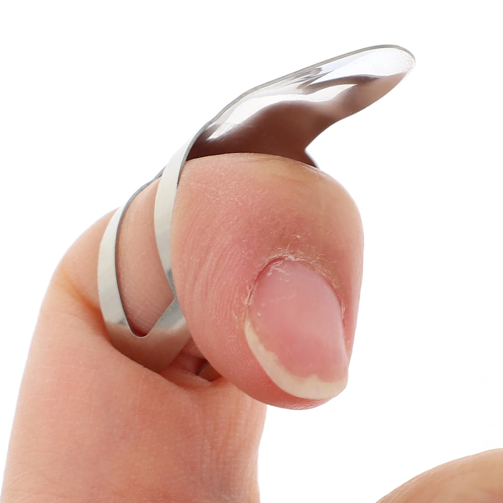

6pcs Large Hole Guitar Finger Picks Durable Accessories Stainless Steel Guitar Pick Banjo Instrument Banjo Finger Picks Supply