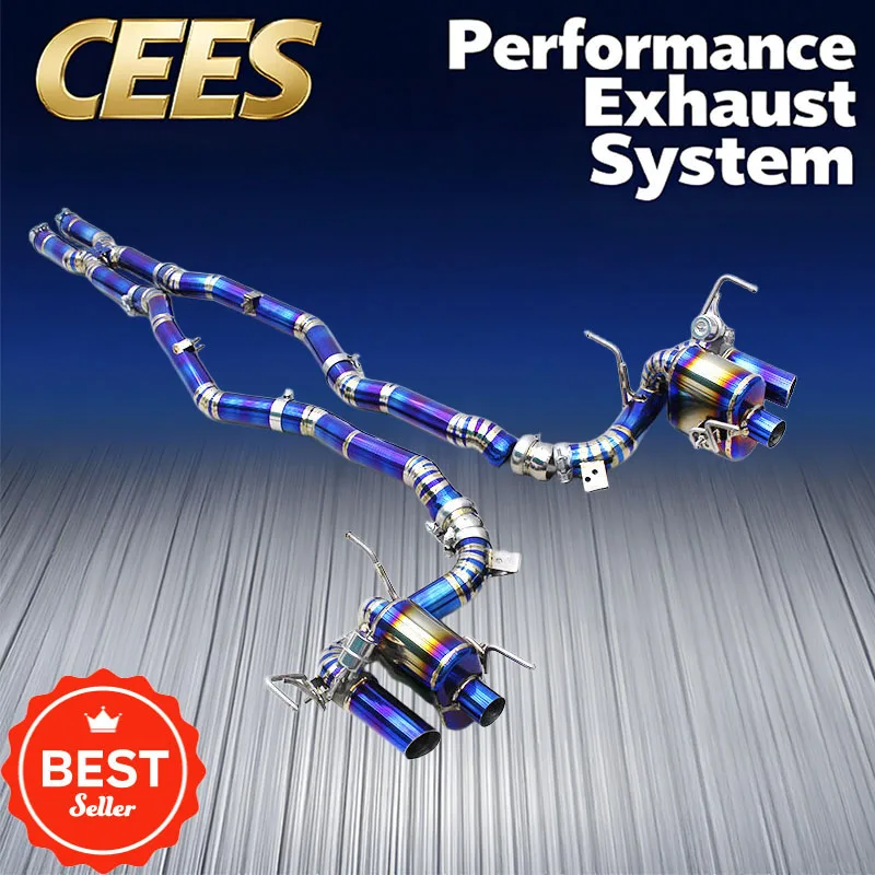 

CEES Titanium Catback Exhaust for Ferrari F12 Berlinetta 6.3L V12 2013+ Sport Valved Exhaust Pipe System with Remote Control