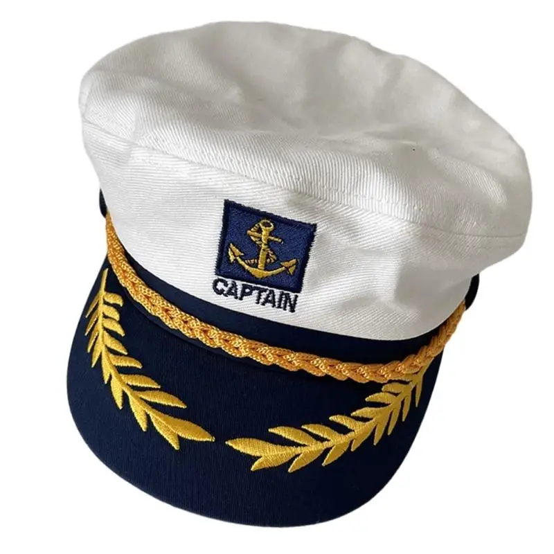 39BD قبعة الإبحار أغطية الرأس القطنية القابلة للتعديل للنساء والرجال لعب دور زي الهالوين