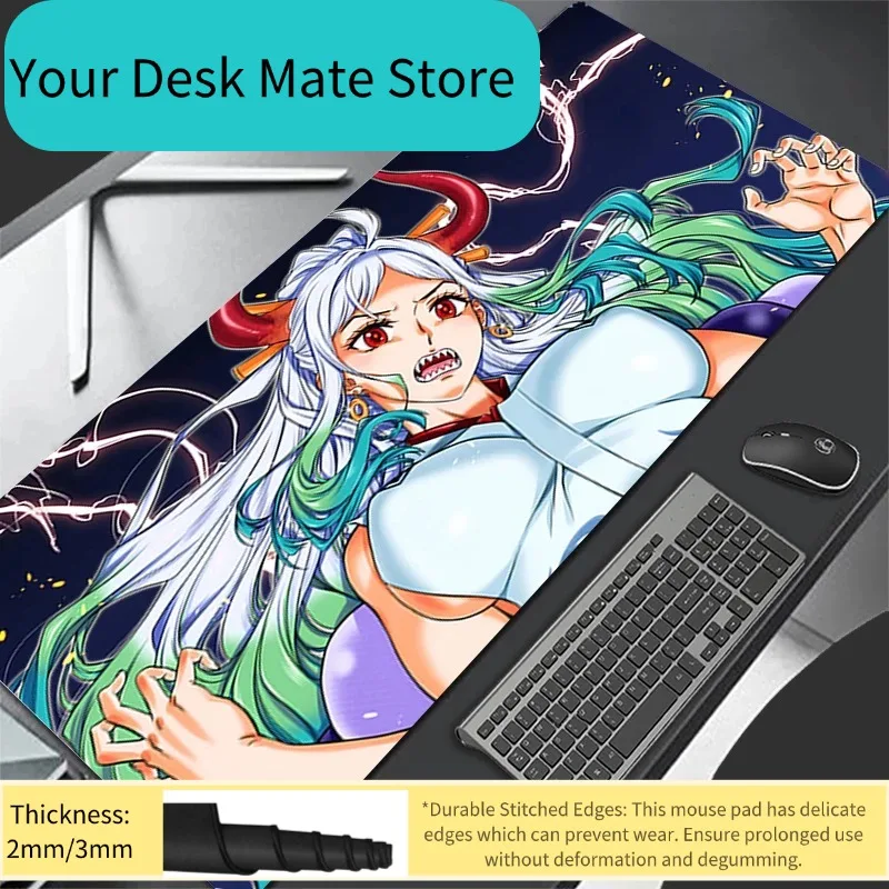 

New Mouse Pad Larger XXL Speed Mini Pc Computer Keyboard Pads Desk Mat Gaming Accessories Home One Piece Yamato Mousepad