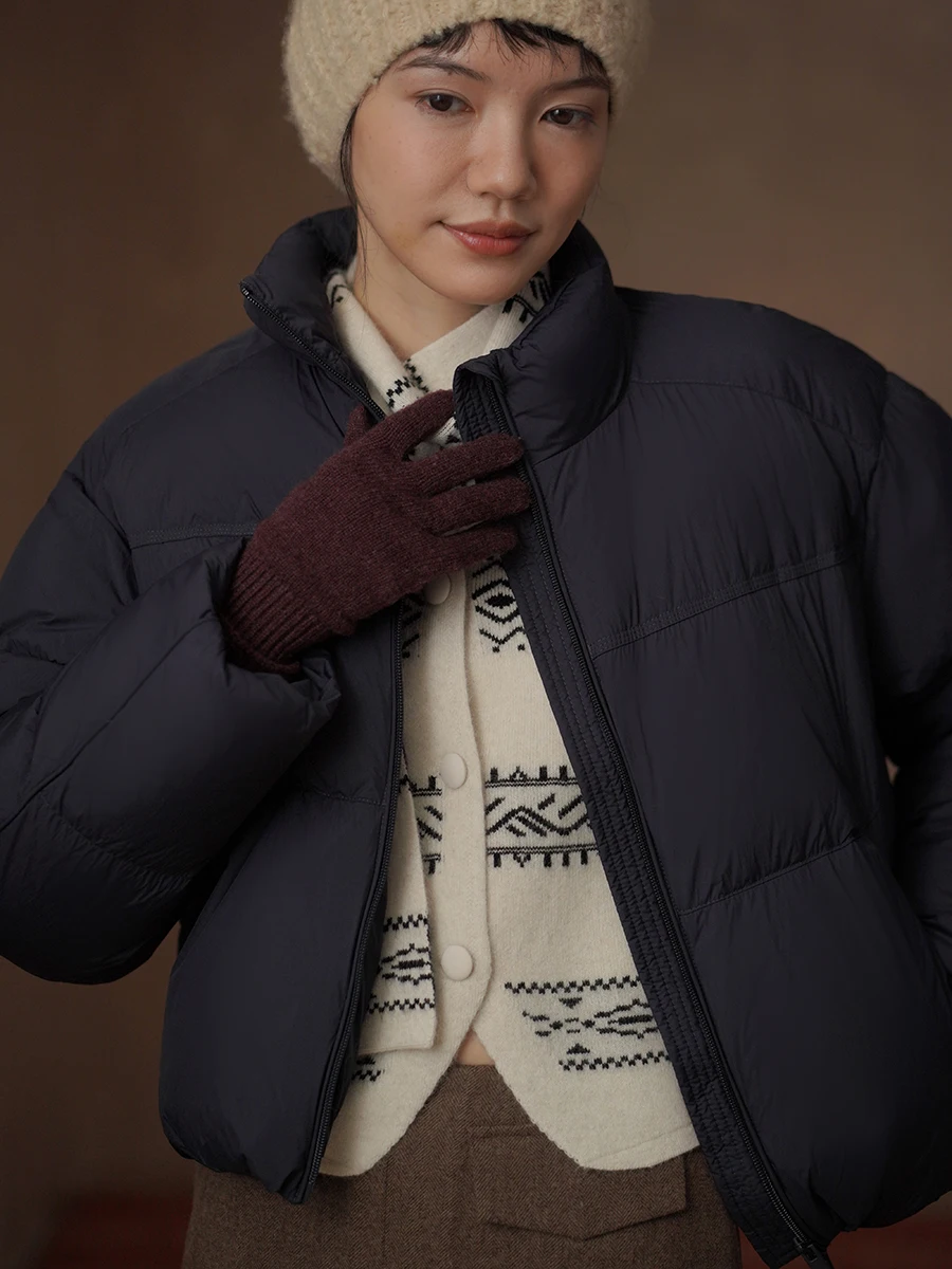 

Женская легкая теплая верхняя одежда Hacikis Miss Du с воротником-стойкой, наполнителем из 90% белого пуха Duck Down