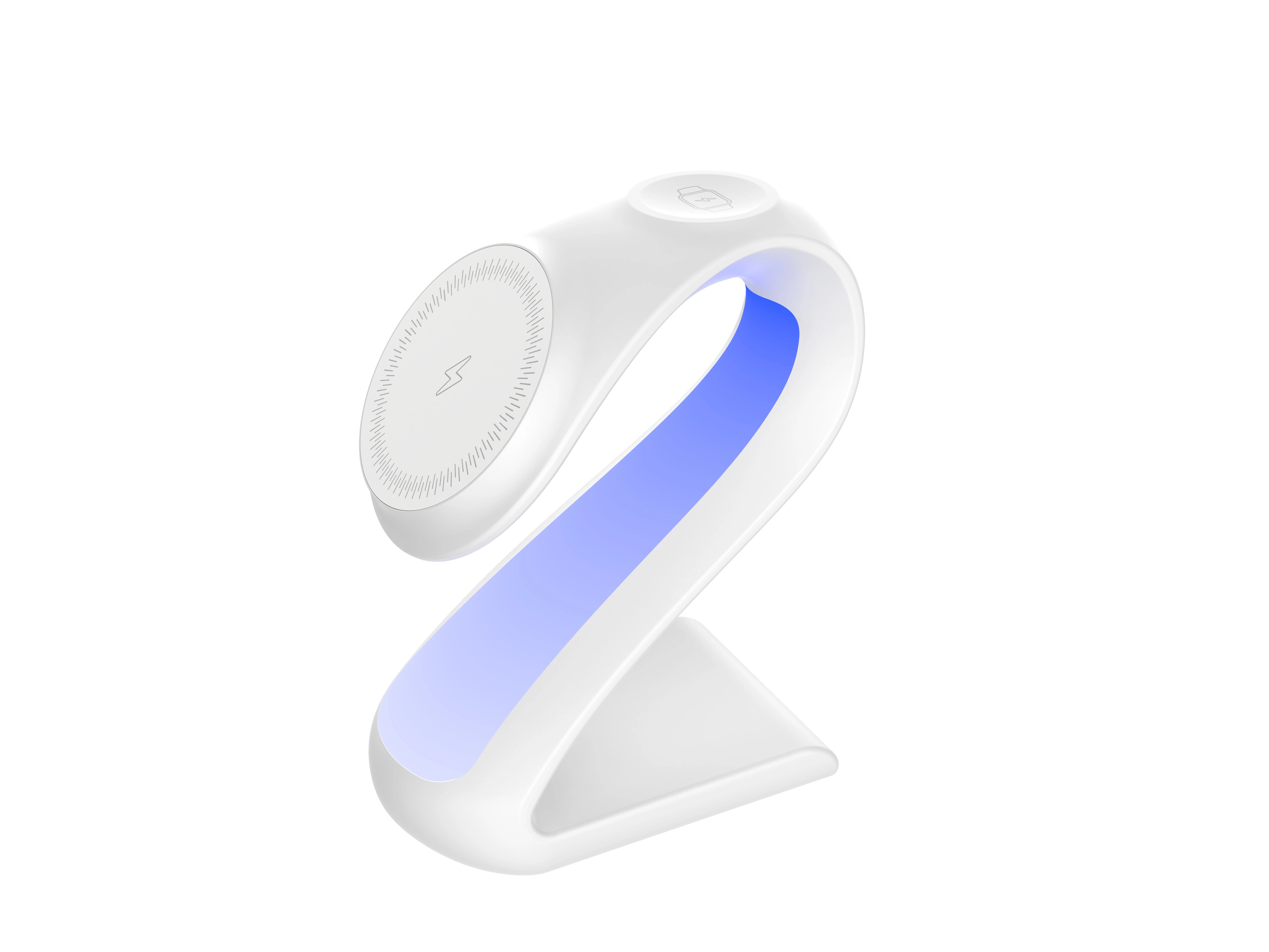 Magnetic Charging Stand Colorful Night Light Station 15w 3 in 1 RGB Wireless Charger With Running Led
