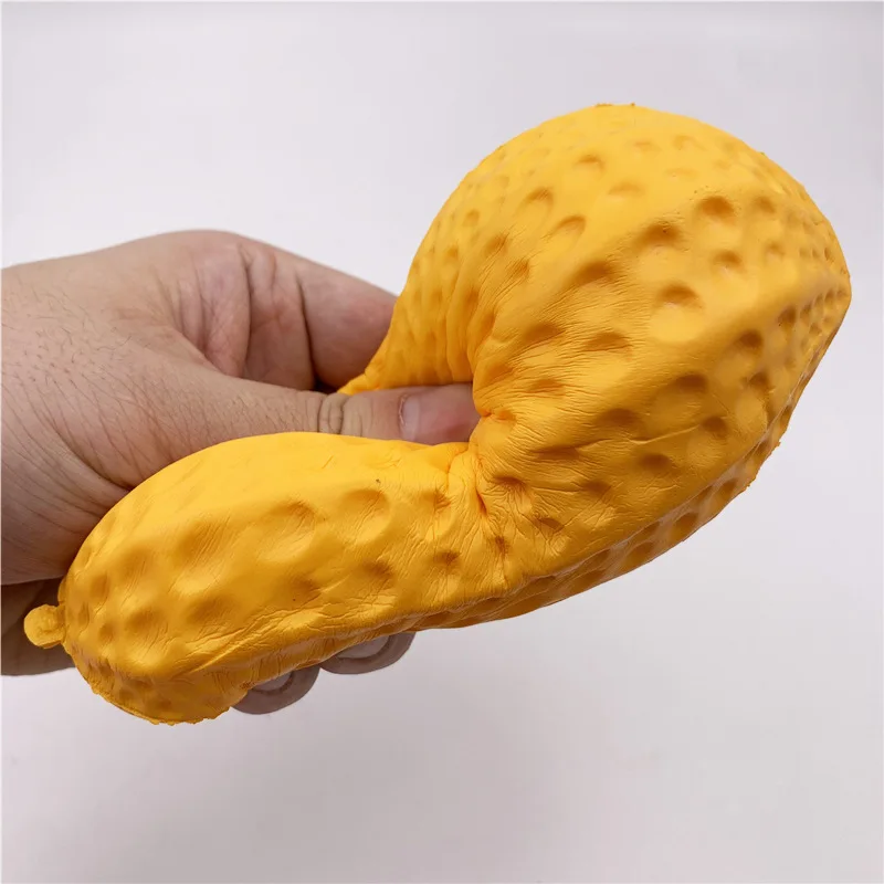 Śliczne symulowane duże orzeszki ziemne powolne powracanie do kształtu zabawki kreatywne miękkie szczypta muzyka zabawka spinner dzieci dorosłych dekompresuje wentylację