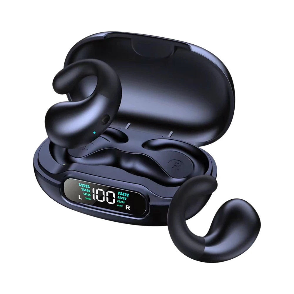 NIEUWSTE Q92 TWS Waterdichte Bluetooth5.3 Koptelefoon Open Oor Clip Oordopjes Draadloze Hoofdtelefoon met Microfoon Headsets voor Android & iPhone