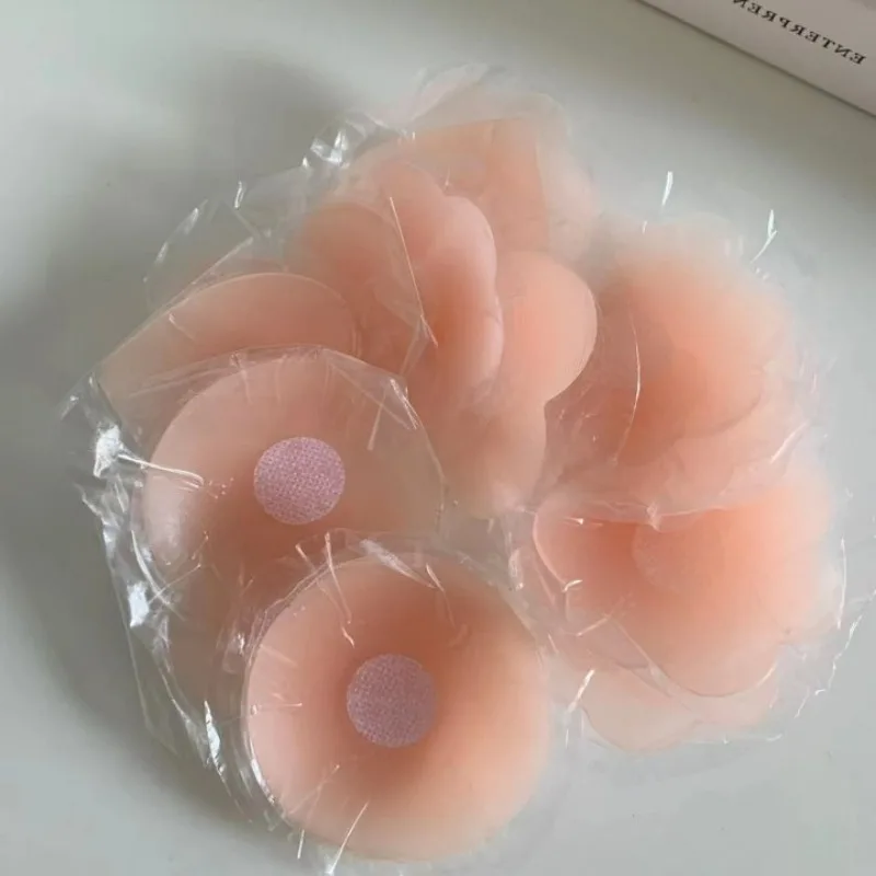 2/12pcs Women Invisible Nipple Cover Sticker Self-adhesive Chest Breast Petals Silicone Lift Up Paddings Reusable Patch Bra Pads