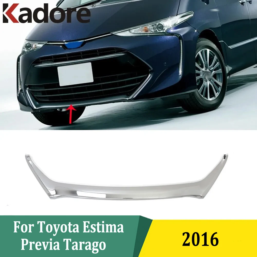 

Для Toyota Estima Previa Tarago 2016 ABS хромированный передний нижний бампер решетка Нижняя крышка защитная полоса отделка автомобильные аксессуары