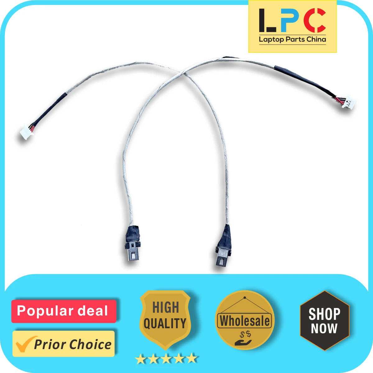 For Lenovo Yoga 510-15IKB 80VC 80VE DC Power Jack with Cable New Laptop Charging Port Socket Connector Cable 5C10M41861