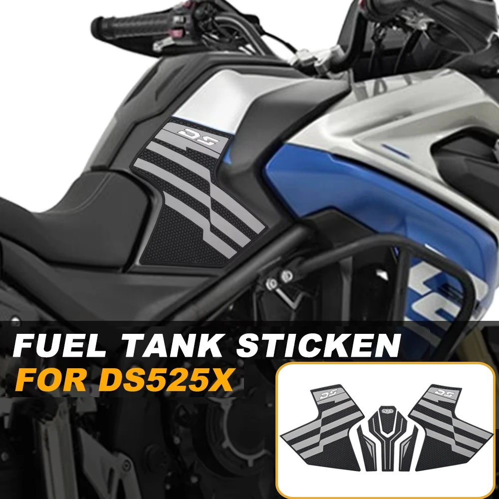 

For VOGE DS525X 2023 2024 2025 525 DSX DS 525 X Rubber Tank Pad Sticker Side Tank Pad Anti Scratch Decal Non-slip Sticker