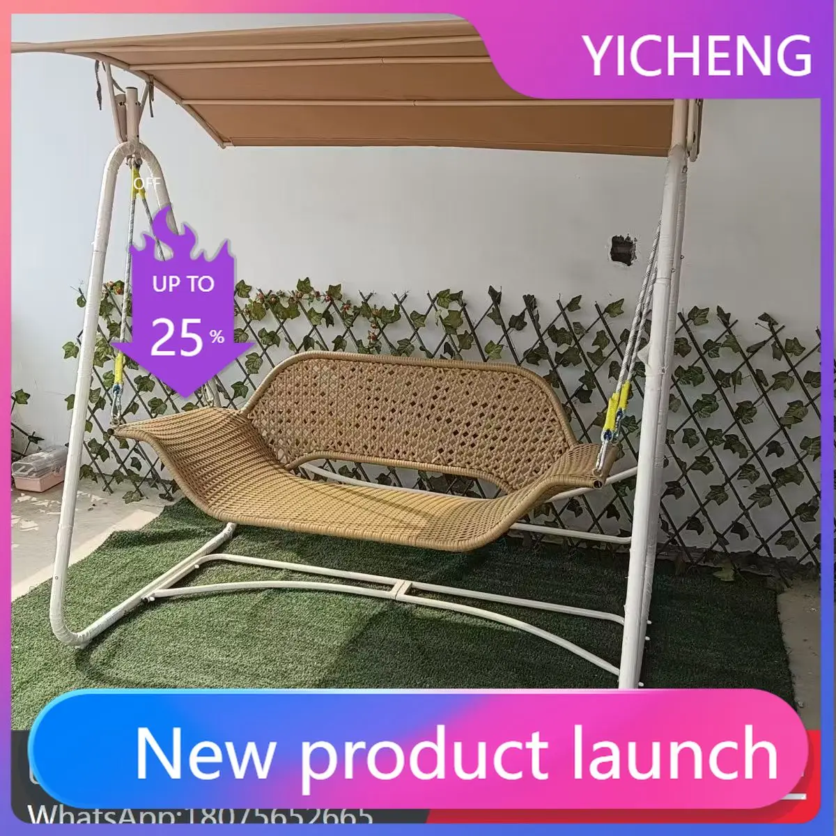 LYY  Outdoor Swing Garden Cradle Hanging Chair with a Sense of Sophistication