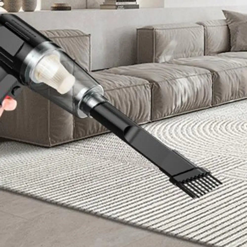 Portable Car Vacuum Multi-functional Brush Vacuum Powerful Cordless Vacuum Cleaner with 120w Motor 6000pa Suction Low for Home