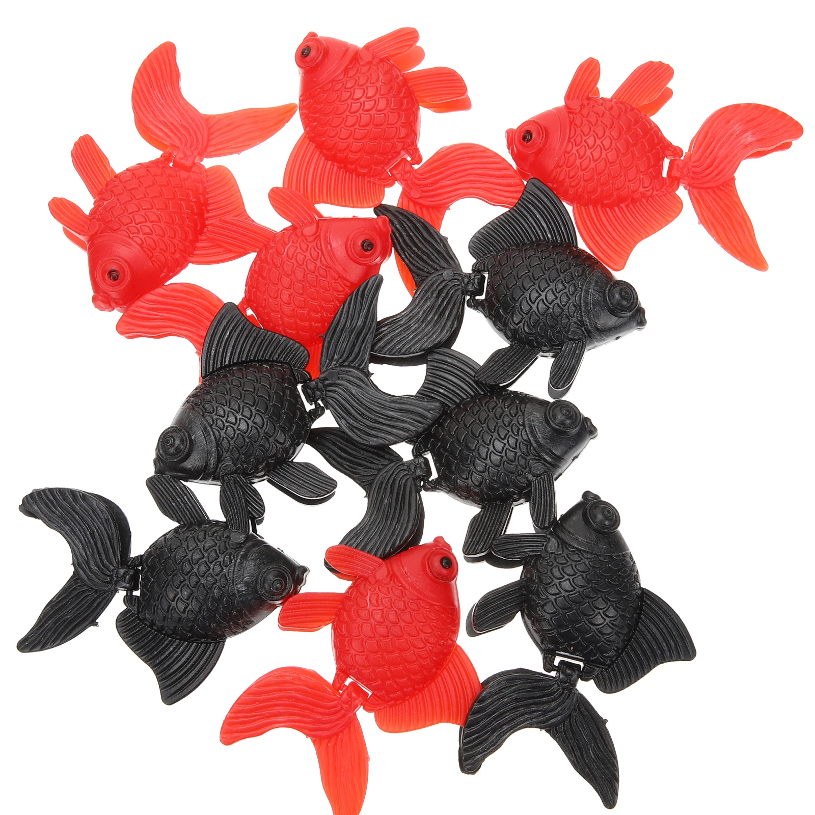 

10 Pcs Simulated Goldfish Decoration Ornaments Small Plastic Toy Figurines Kids Fish Crafts Desktop Adornment Gifts