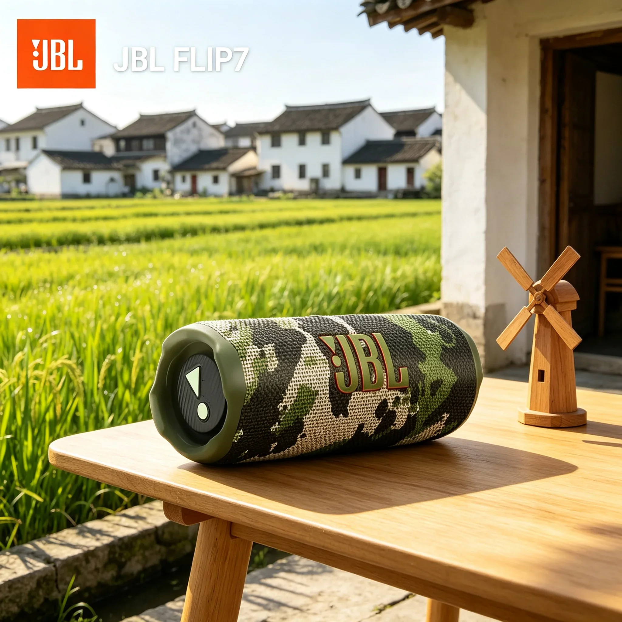 JBL FLIP7 Kaleidoscope Seventh Generation Speaker for Fishing and Cooking, Portable Wireless Waterproof Mini Bluetooth Speaker