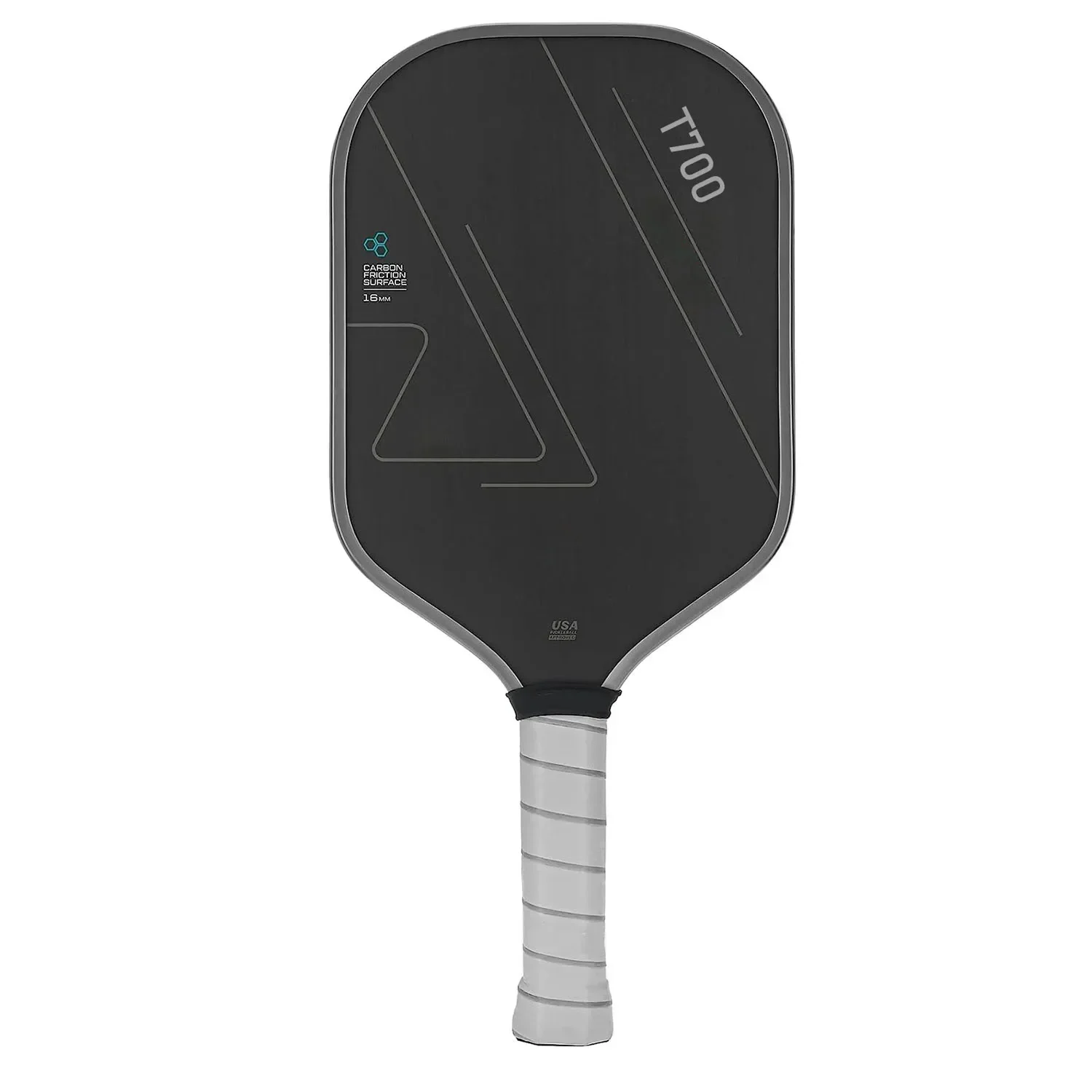 

T700 Raw Carbon Fiber Pickleball Paddle for Pros Carbon Friction Surface Polymer Honeycomb Core Enhanced Power&Spin&Control 16MM