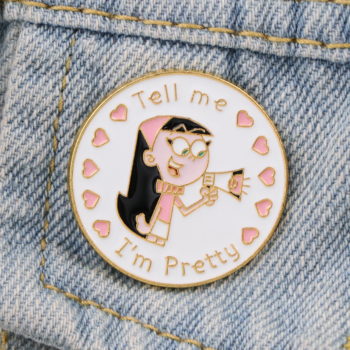 Beautiful Girl Enamel Pins Cartoon Brooch Clothes Backpack Metal Lapel Badges Fashion Jewelry Accessories For Friends Gifts