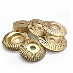1pc Wood Carving Disc with Universal Grinder Wrench for Angle Grinder with 22/16mm Arbor Wood Shaping Disc Grinder Cutting Wheel
