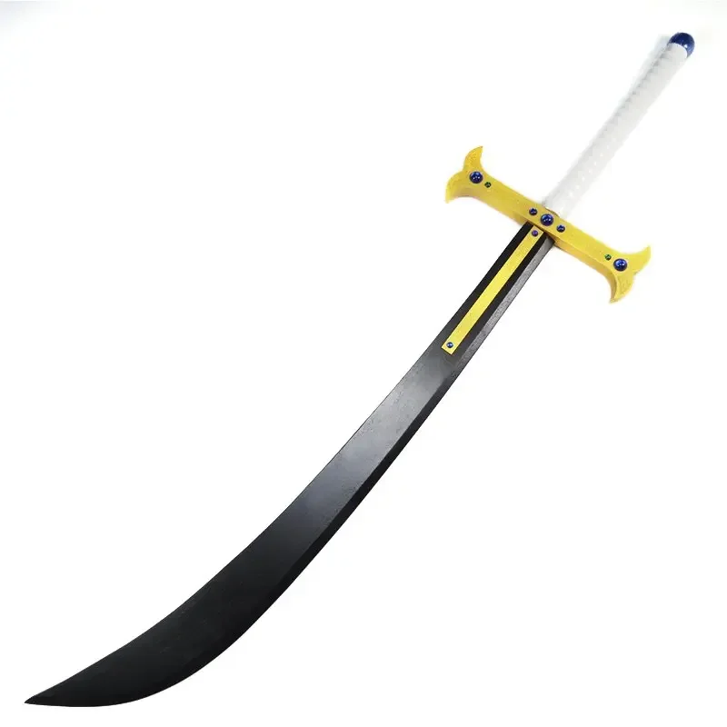 [Fun] 110cm Cosplay Anime One piece Dracule Mihawk Sabre The night star Sword weapon wooden Sword model Costume party Anime show