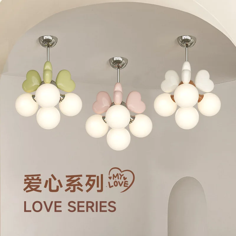 

Полноспектральный светильник для защиты глаз, креативный подвесной светильник для детской комнаты, в кремовом стиле, дизайнерский декоративный светильник для спальни и гостиной