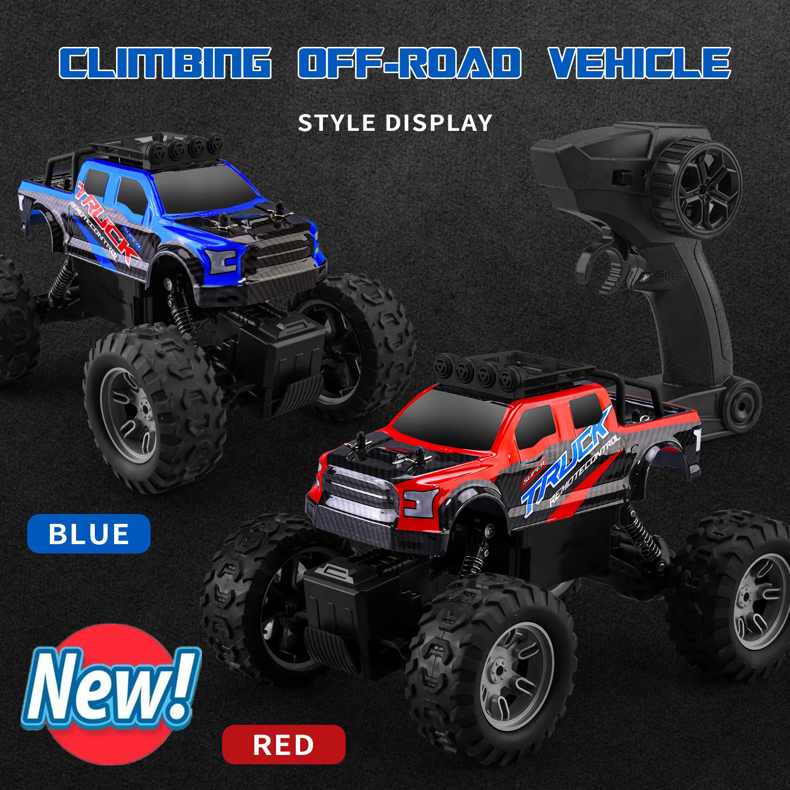 2024 New Radio Control RC Car 4WD Off-Road Remote Control Vehicle With LED Light  Outdoor Cars Toy