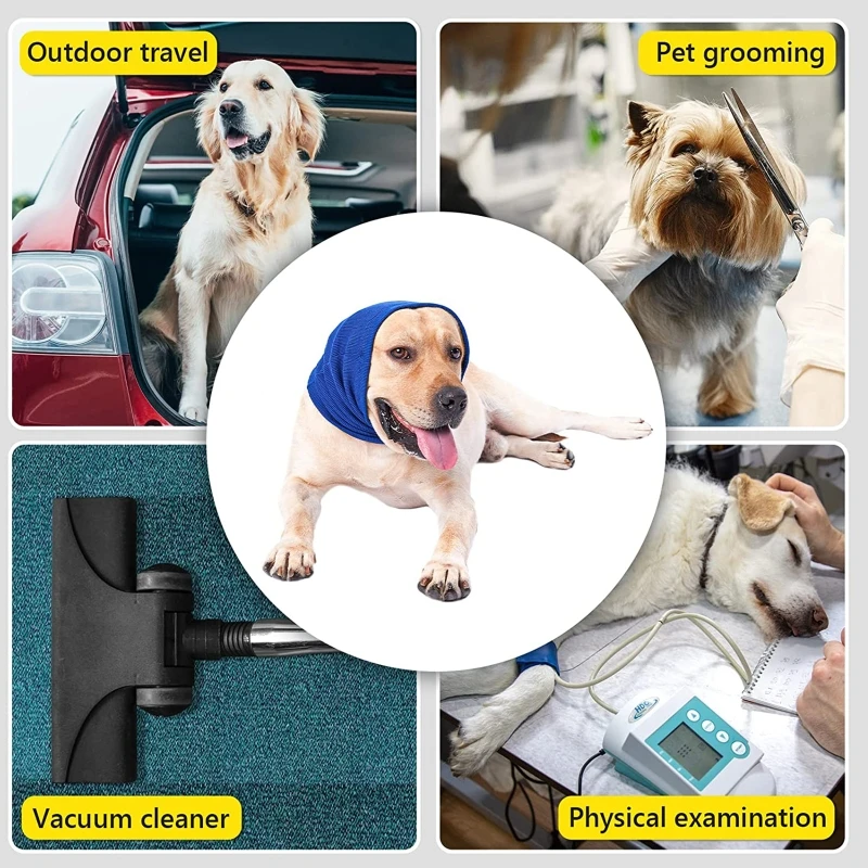 Pet Hoodz Hat for Dogs Anxiety Grooming Ear Muffs Dog Ear for Protection Calming Ear Compression for Cat Hoodie for Wint