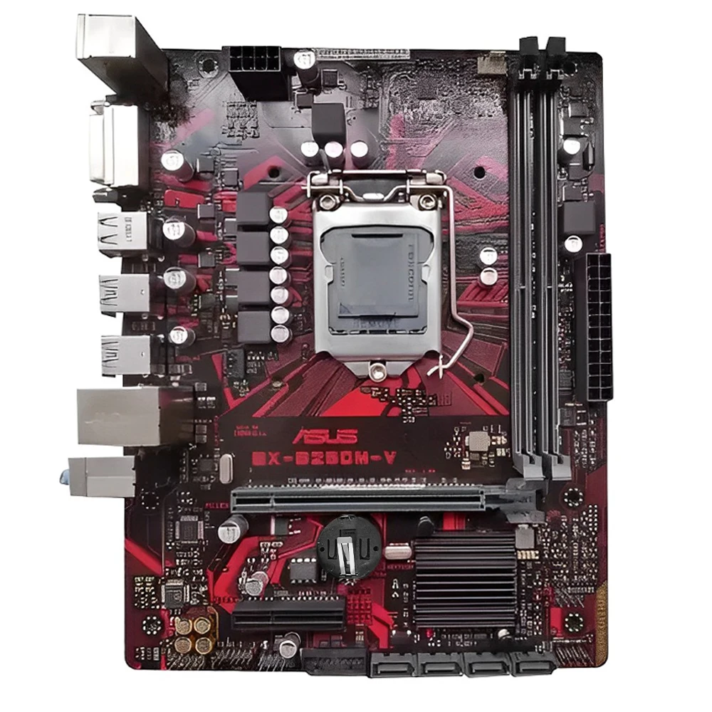 Imagem -02 - Motherboard Lga 1151 Intel B250 Ddr4 Suporte 32gb Core I36100 I37300 I5-7500 I7-6700k G4560 Cpu Micro Atx Asus-ex-b250m-v