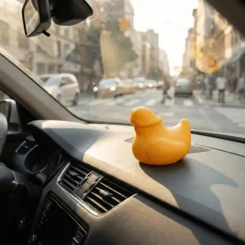 Prank Ornament Hilarious Gag Gift Office Desk Decoration Mini Duck Figurines For Car Interiors Desks
