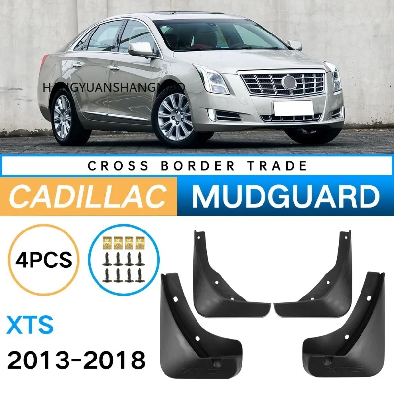 Mudguard Car Accessories for Cadillac XTS 2013-2018 Mud Flaps for Fender 4PCS Black ABS Splash Guards Protection Vehicle Decor
