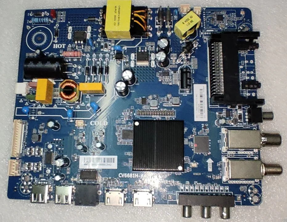 CV6681H-A42 tre in uno scheda madre TV di rete WiFi 76V 560MA funzionante bene