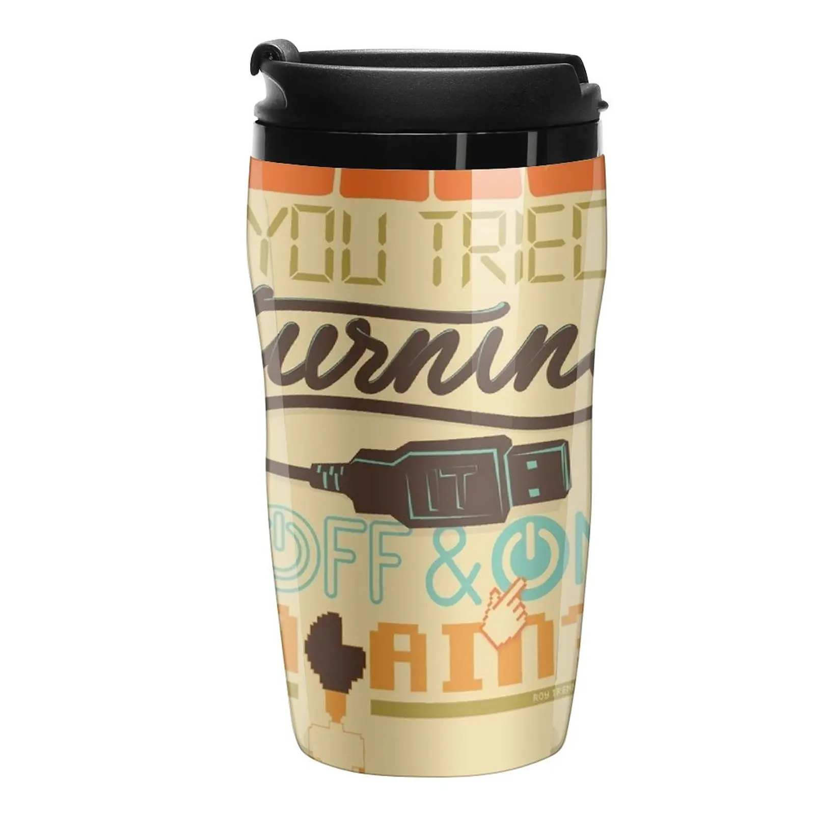 

New Have you tried turning it off and on again Travel Coffee Mug Creative Cups Coffee Cup Set Cups Coffee