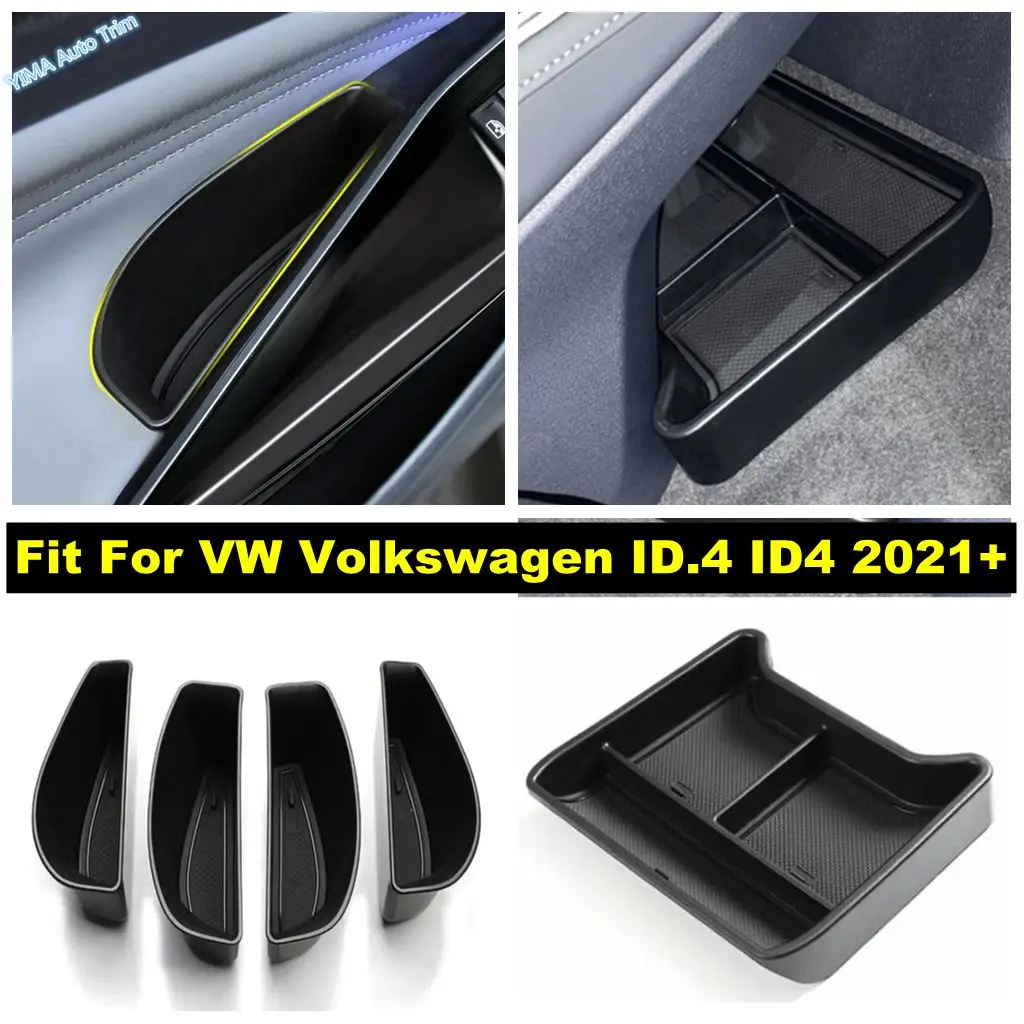 

Central Control Armrest Storage Box Holder Door Handle Organizer Container Accessories For VW Volkswagen ID.4 ID4 2021 - 2024