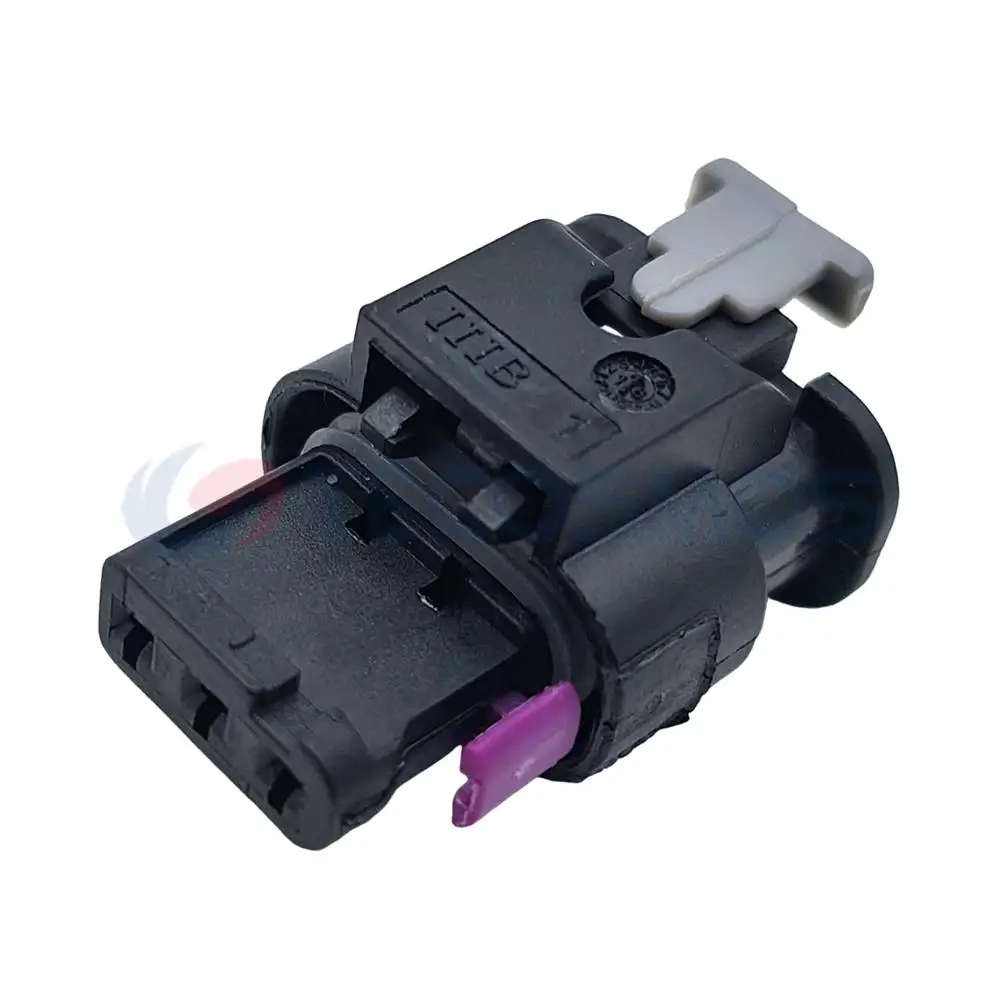 1/5/10 PCS 3 Pin Auto Waterproof Connector Reversing Radar Camshaft Position Sensor Solenoid Valve Plug 4F0973703  1-1718644-1