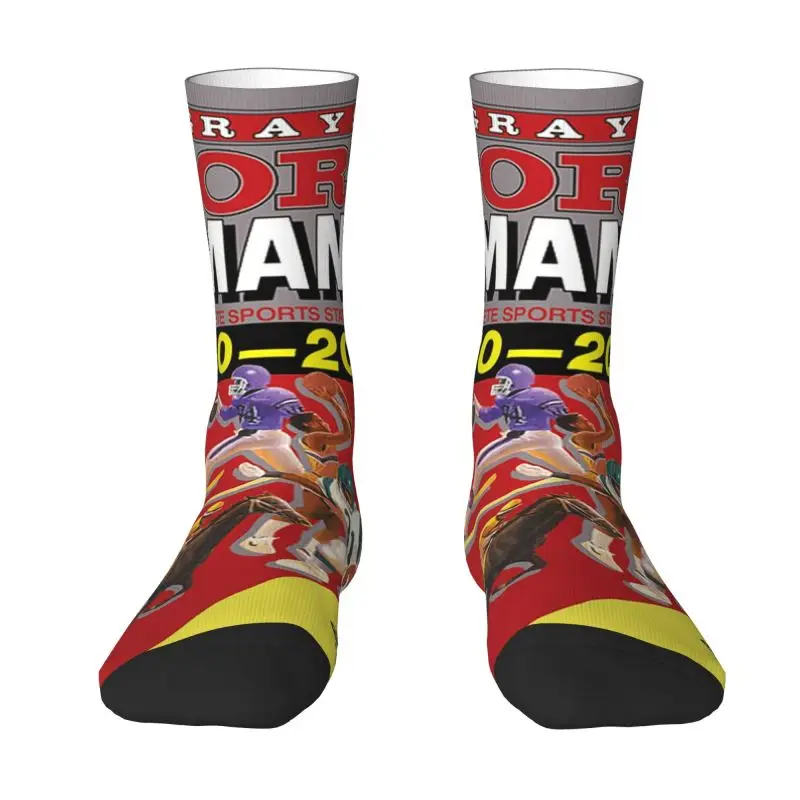 

Grays Sports Almanac Complete Sports Statistics Dress Socks for Men Women Warm Funny Novelty Back To The Future Crew Socks