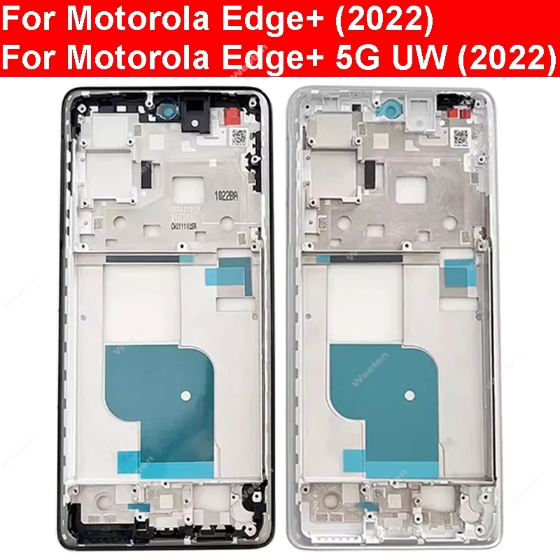 Middle Frame Housing LCD Bezel Plate Panel For Motorola Edge+ 2022/Edge+ 5G UW XT2201-4 XT2201DL MOTXT22014W Replacement Part