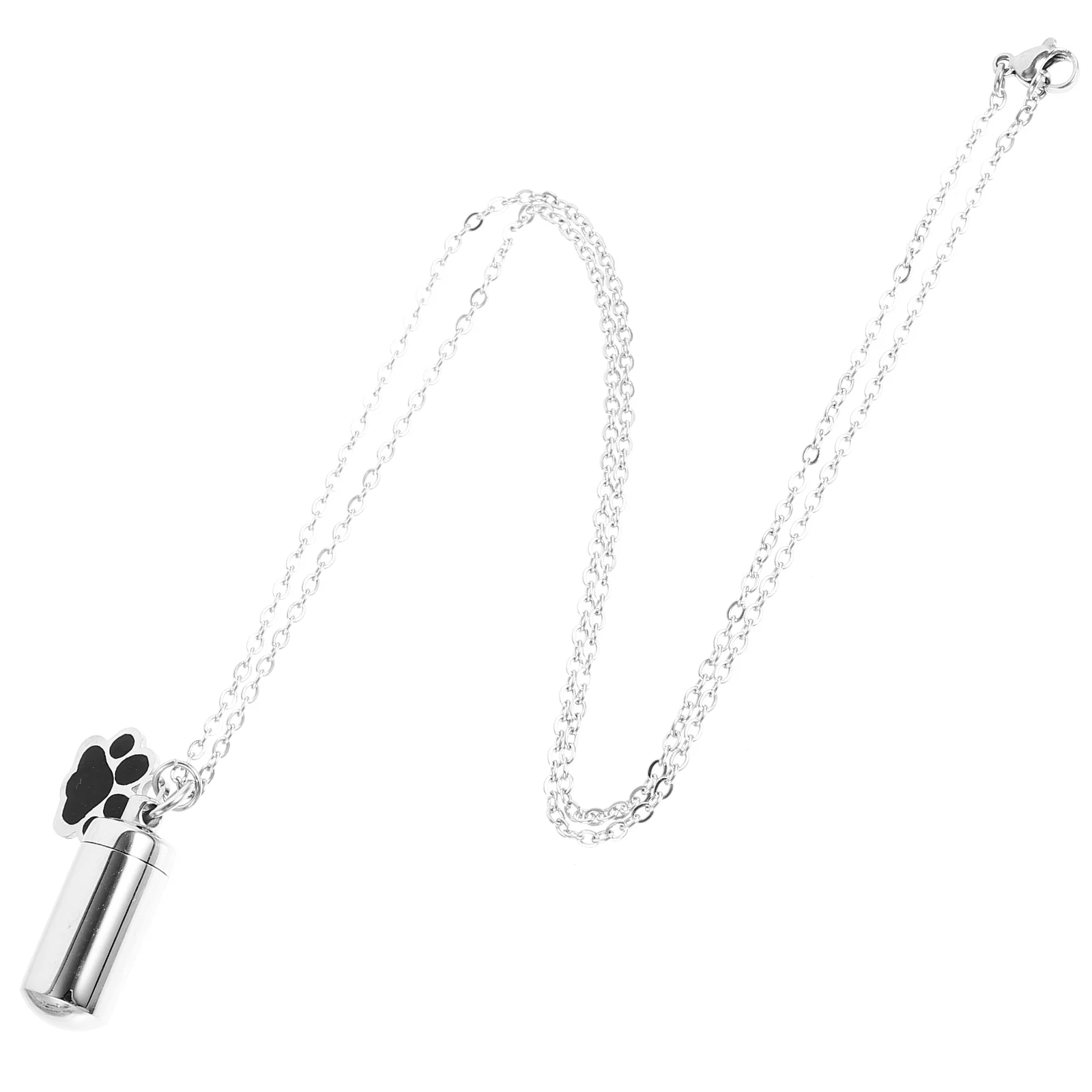 

Pet Memorial Necklace for Cat Urn Paw Pendant with Ashes Cremation Keepsake Sympathy Gift